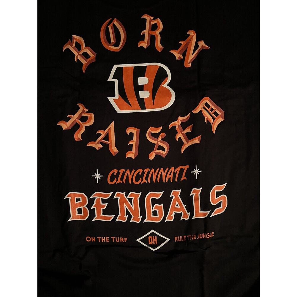 Size 3XL • Born X Raised x Bengals x NFL • Short Sleeve • Cross-Posted • Firm